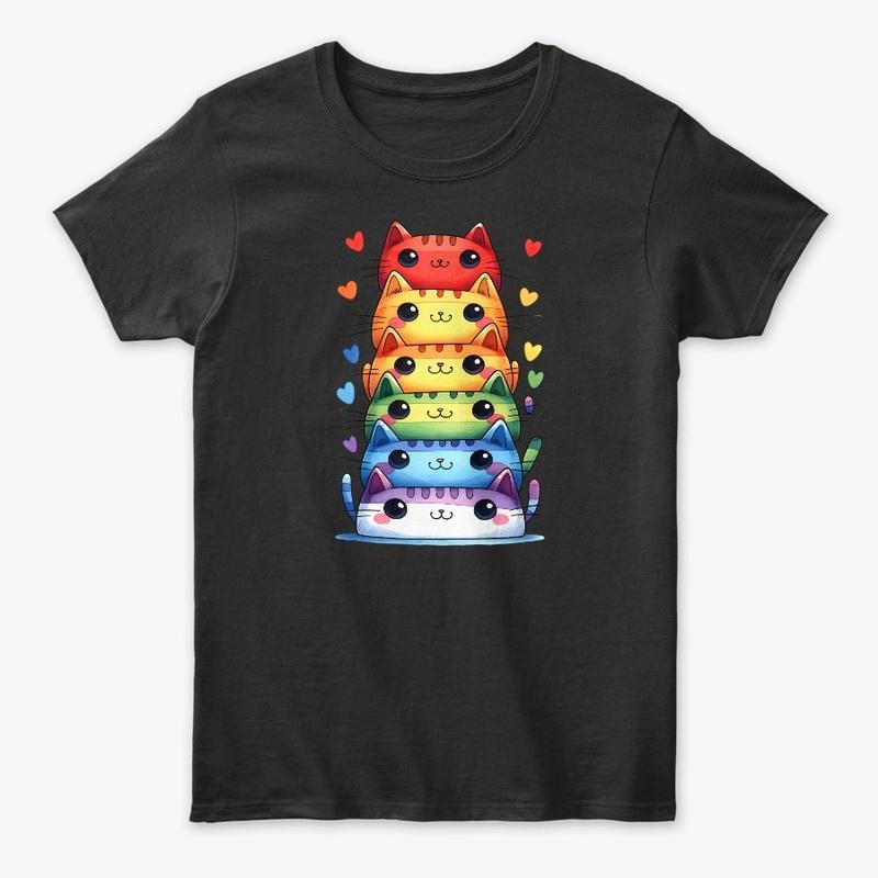 LGBTQ Pride Cats T-Shirt 